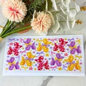 Balloon Dogs | 16 oz UV DTF Wrap