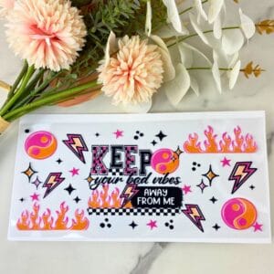 Bad Vibes | 16 oz UV DTF Wrap