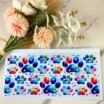 Colorful Paw Prints | 40 oz UV DTF Wrap