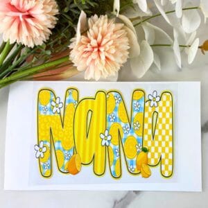 Yellow NaNa | 4" UV DTF Decal