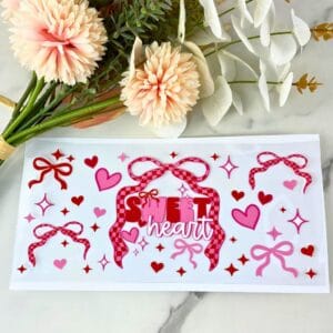 Sweet Heart | 16 oz UV DTF Wrap