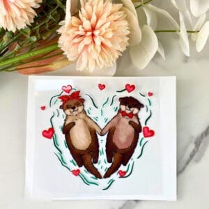 Love Otter | 4" UV DTF Decal