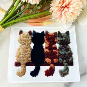 Cats on a Shelf | 4" UV DTF Decal