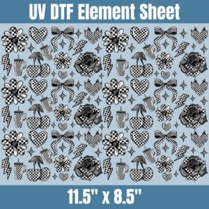 Checkered Floral | Element Sheet