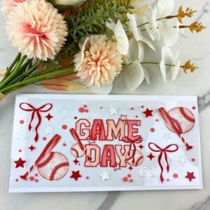 Baseball Game Day | 16 oz UV DTF Wrap