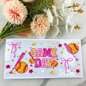 Softball Game Day | 16 oz UV DTF Wrap