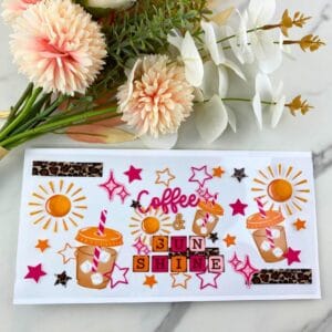 Coffee and Sunshine | 16 oz UV DTF Wrap