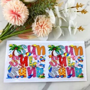 Sun Salt Sand | 16 oz UV DTF Wrap