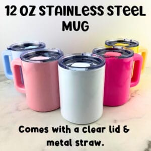 12 oz Stainless Steel Mug