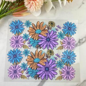 Pastel Floral | 20/25 oz UV DTF Wrap