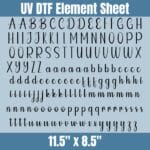 Letter Sheet2 | Element Sheet