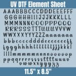Letter Sheet6 | Element Sheet