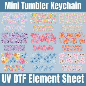 Floral 1 Mini Tumbler | Element Sheet