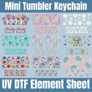 Floral 2 Mini Tumbler | Element Sheet