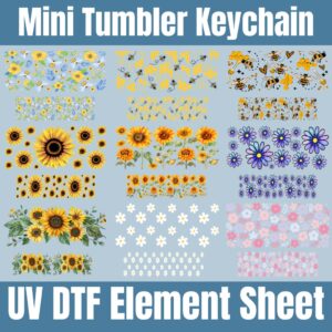 Floral 3 Mini Tumbler | Element Sheet