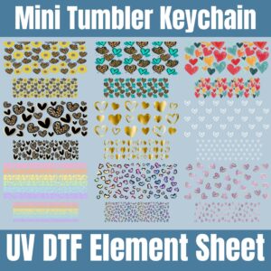 Hearts Mini Tumbler | Element Sheet