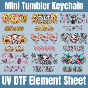 Cute Animal Mini Tumbler | Element Sheet