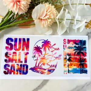 Sun Salt Sand Summer | 16 oz UV DTF Wrap