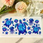 Rhinestone Turtles | 16 oz UV DTF Wrap