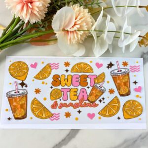 Sweet Tea | 16 oz UV DTF Wrap