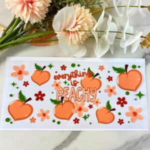 Everything is Peachy | 16 oz UV DTF Wrap