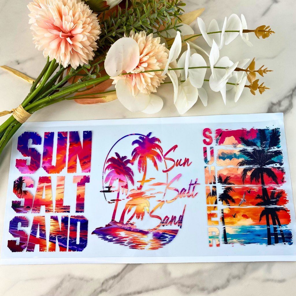 Sun Salt Sand | 40 oz UV DTF Wrap