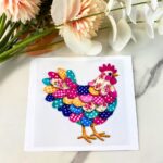 Colorful Chicken | 4″ UV DTF Decal