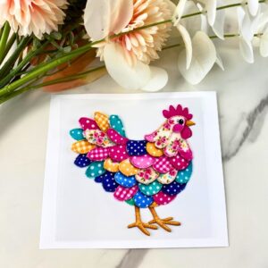 Colorful Chicken | 4″ UV DTF Decal