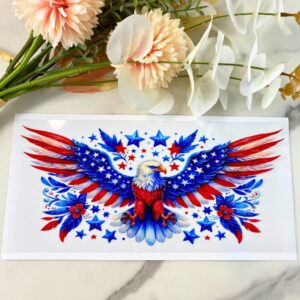 Eagle and Stars | 16 oz UV DTF Wrap