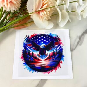 USA Eagle2 | 4" UV DTF Decal