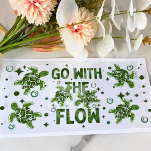 Turtles go with the flow2 | 16 oz UV DTF Wrap