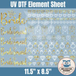 Bride and Bridesmaid Gold | Element Sheet